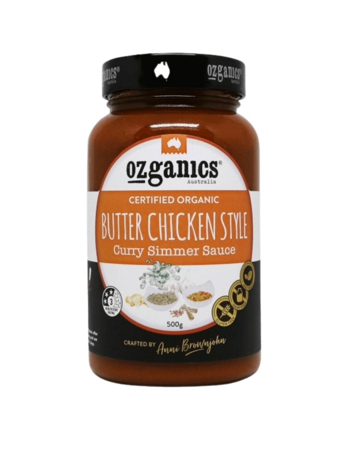 Ozganics Butter Chicken Organic 500g