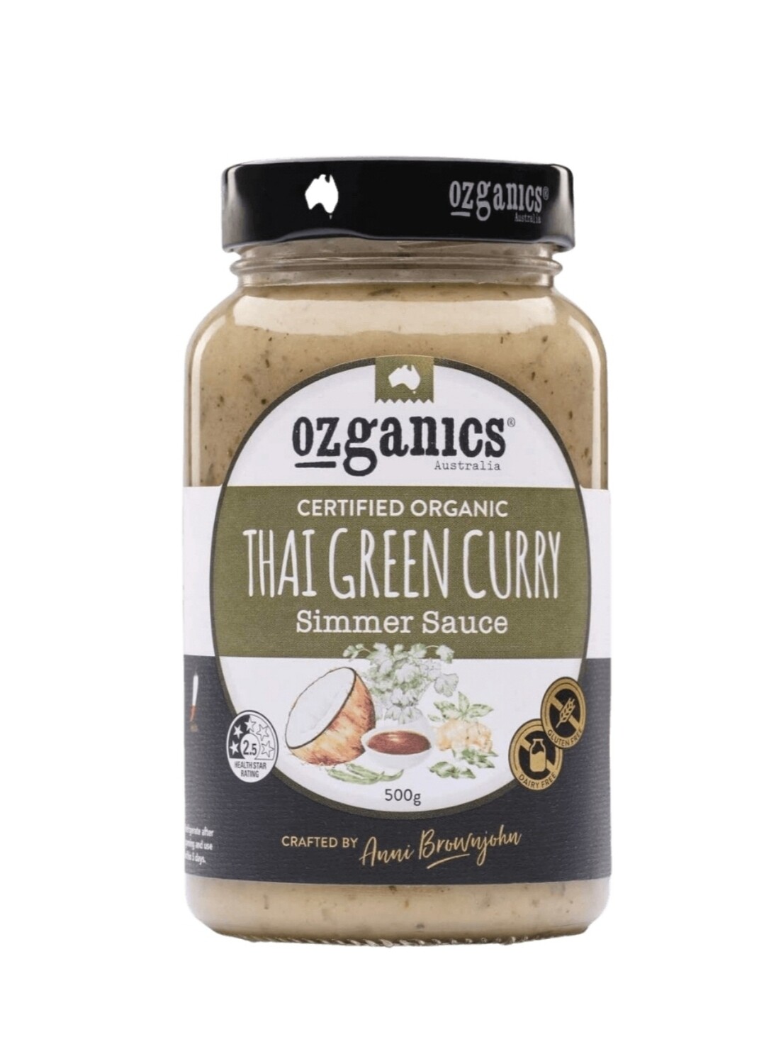 Ozganics Thai Green Curry Organic 500g