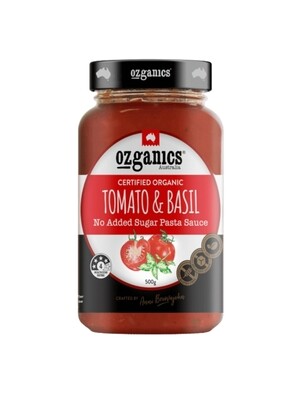 Ozganics Tomato & Basil Organic Pasta Sauce 500g