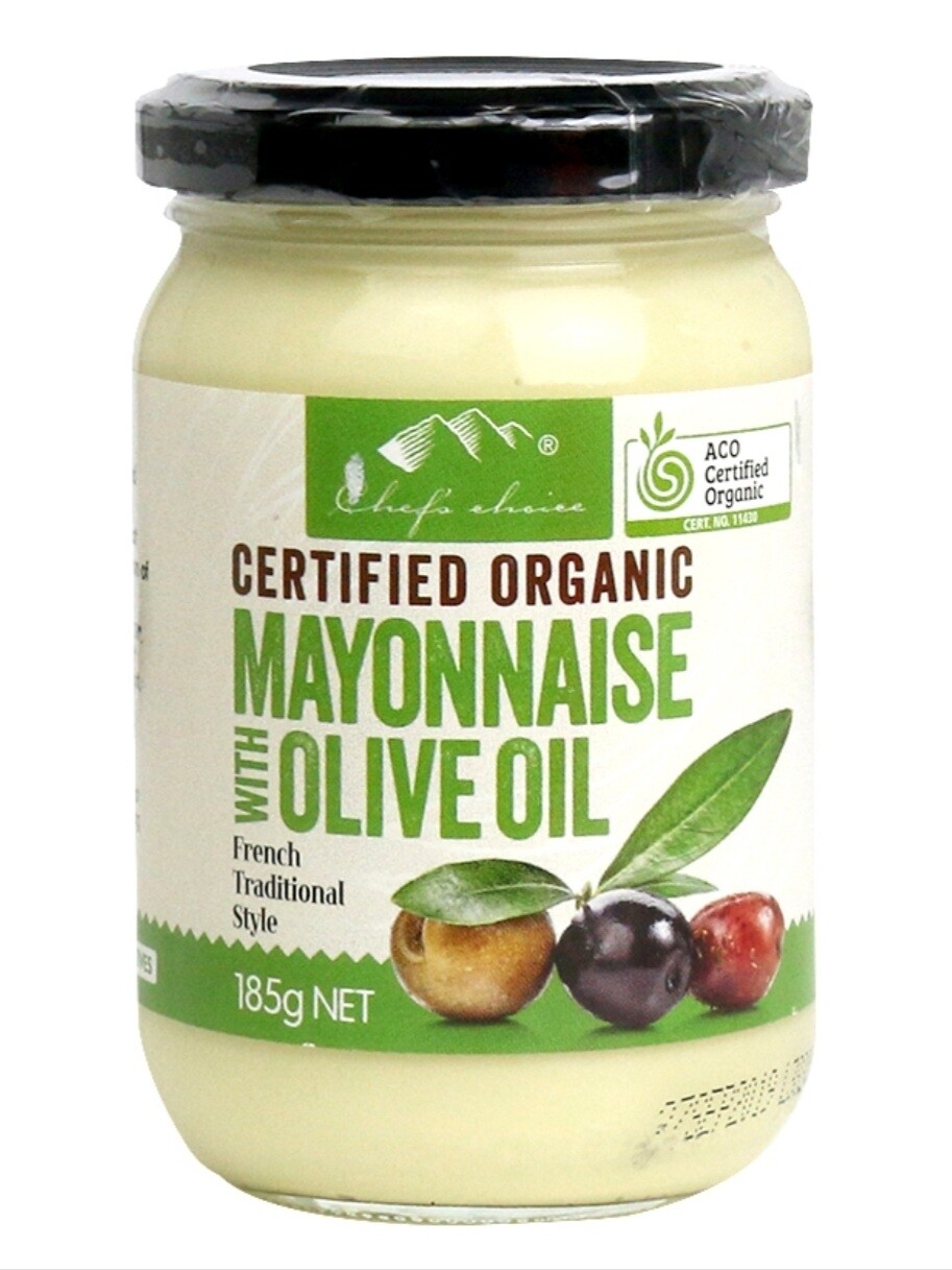 Chef's Choice Organic Mayonnaise with Olive Oil 185g