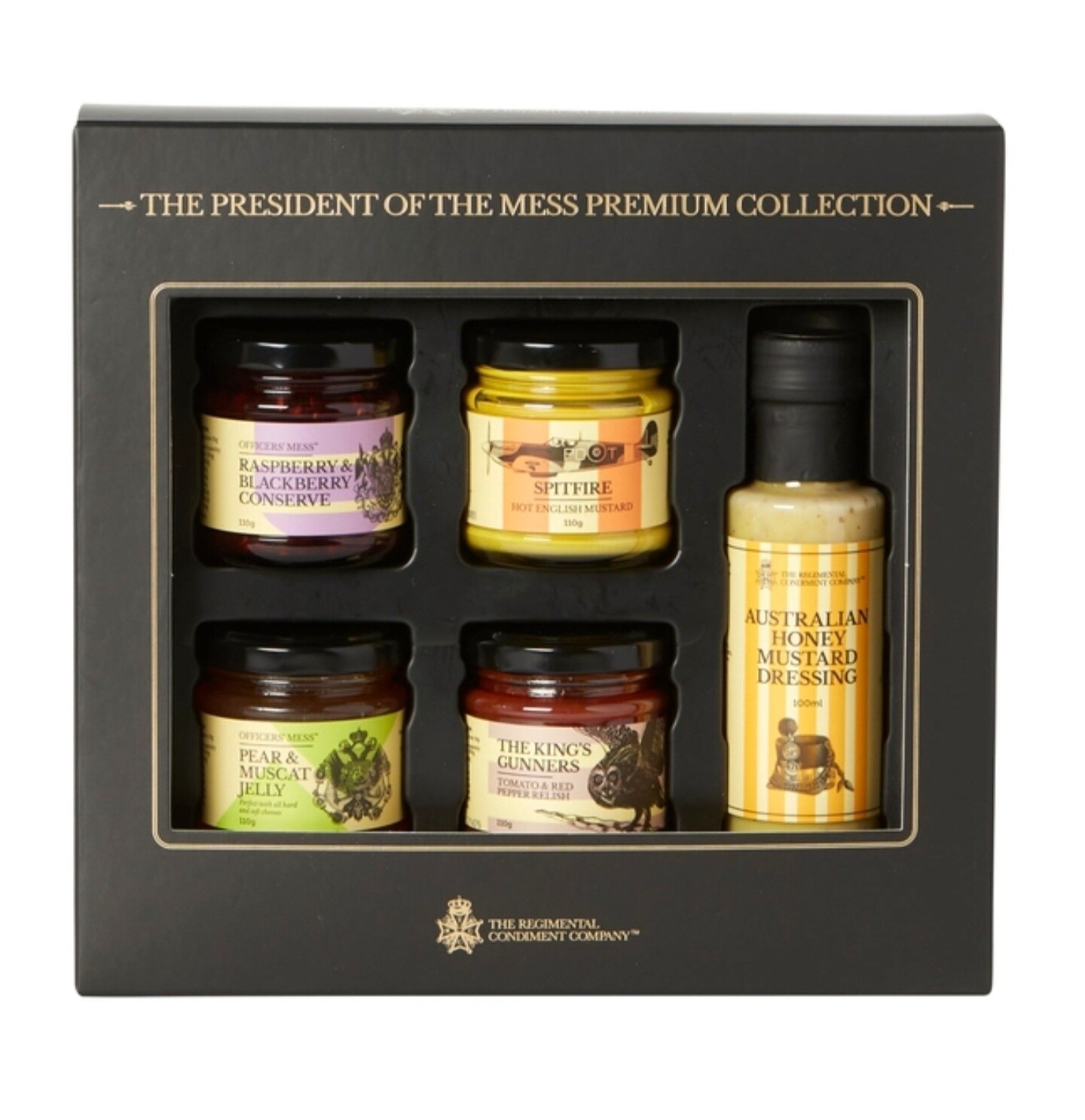 The Regimental Condiment Company The President of the Mess Premium Collection Gift Box 440g & 100ml