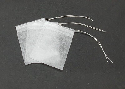 20 x Empty Biodegradable Unbleached Tea Bags