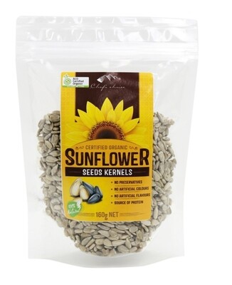 Chef's Choice Organic Sunflower Seeds Kernels 160g