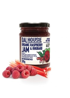 Dalhousie Organic Raspberry & Rhubarb Jam 285g