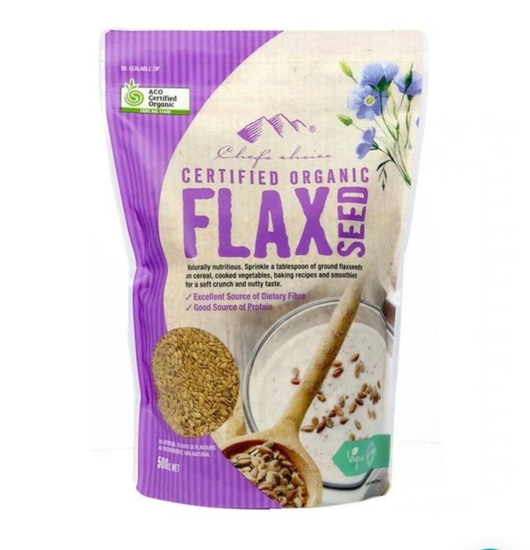 Chef&#39;s Choice Organic Flax Seed 500g