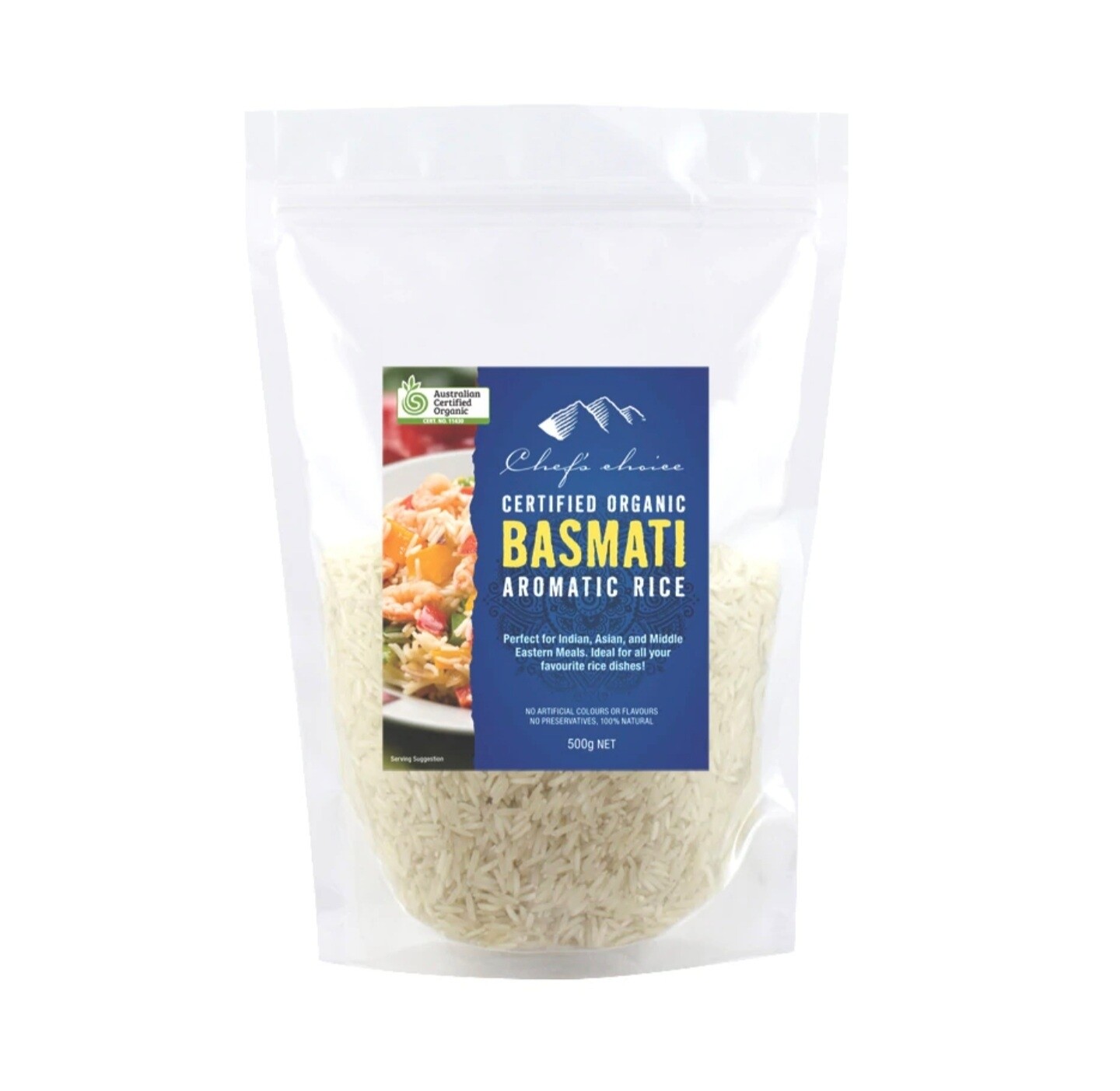 Chef's Choice Organic Basmati Rice 500g