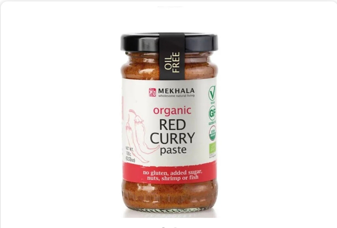 Mekhala Organic Red Curry Paste 100g