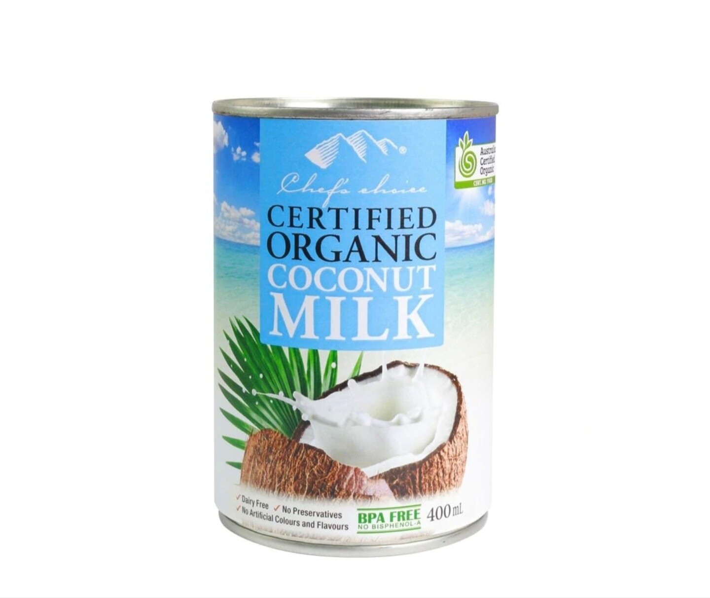 Chef&#39;s Choice Organic Coconut Milk 400ml