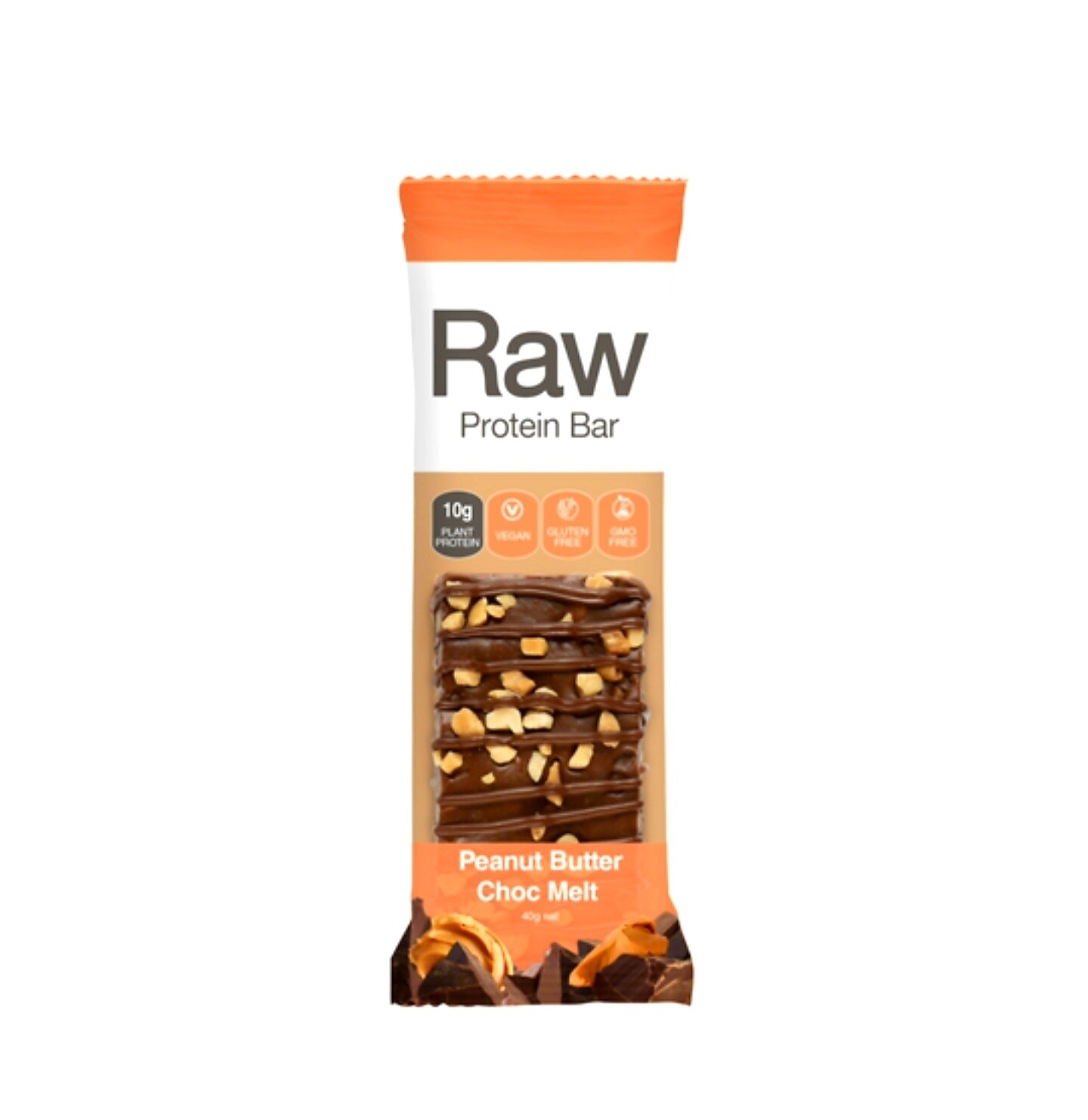Amazonia Raw Protein Bar Peanut Butter Choc Melt 40g