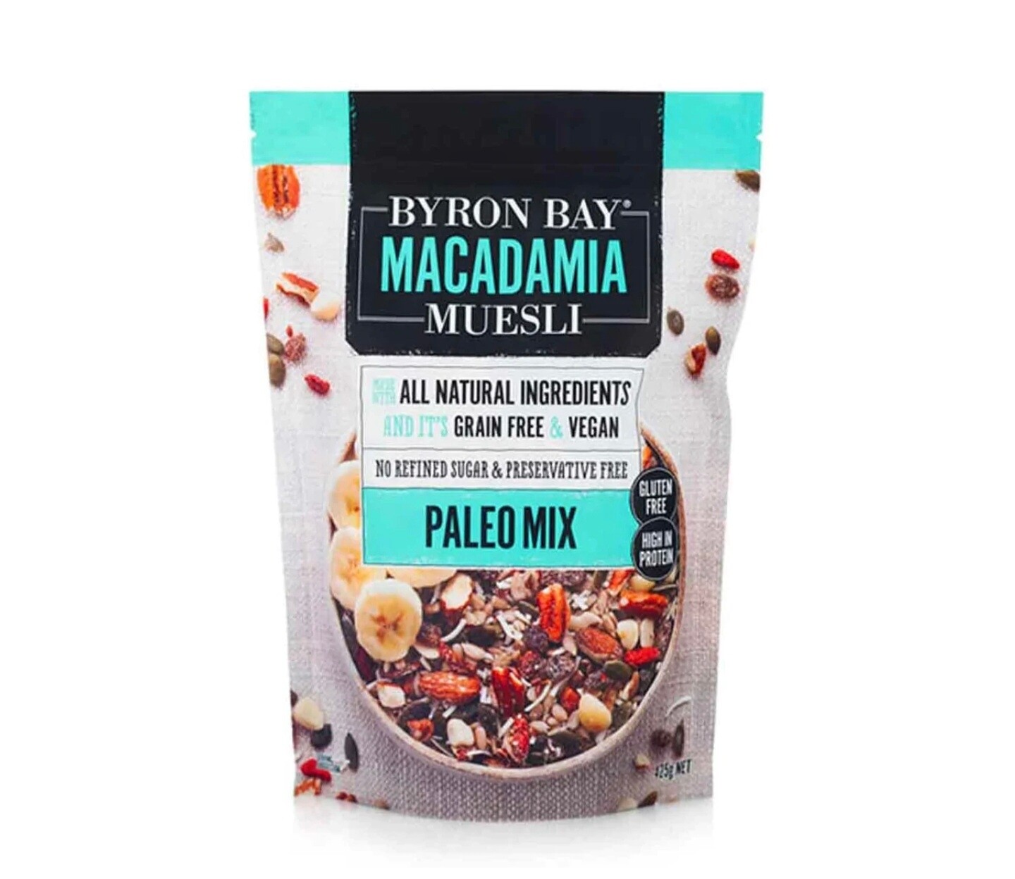 Byron Bay Macadamia Muesli Gluten Free Paleo Mix 425g