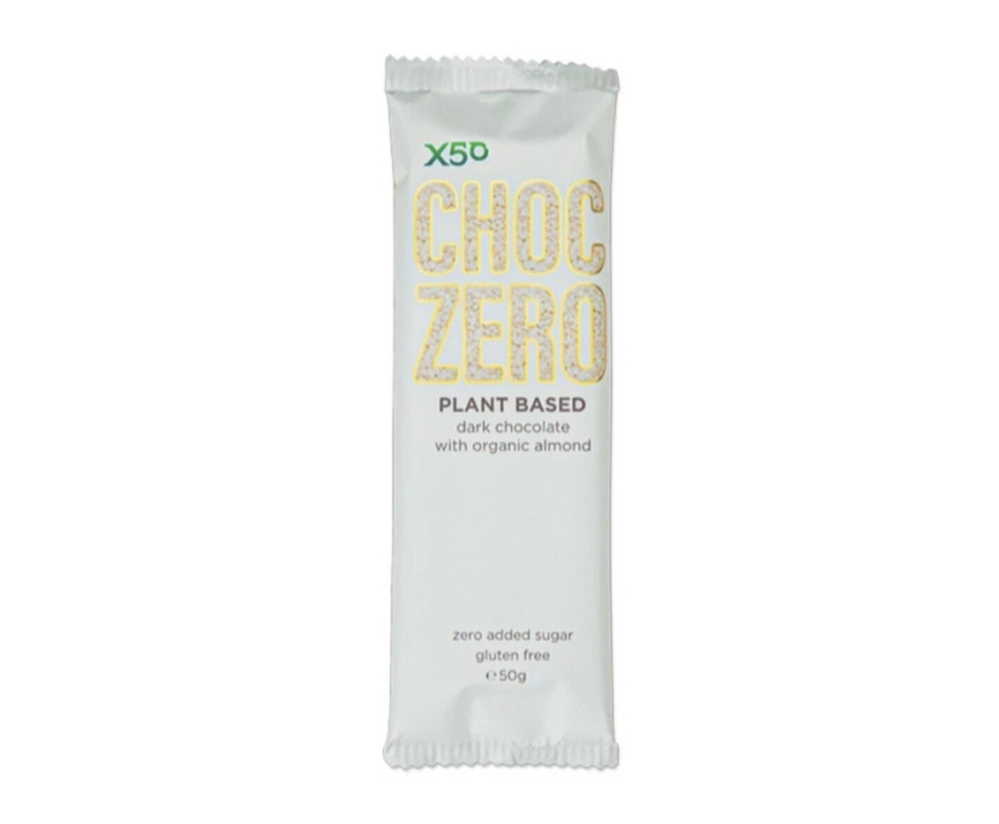 X50 Choc Zero Dark Chocolate with Organic Almond 50g
