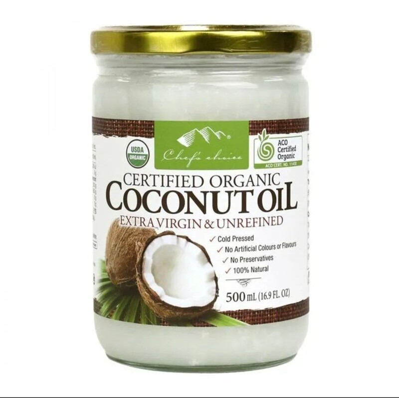 Chef&#39;s Choice Organic Extra Virgin Coconut Oil 500ml