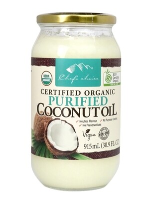 Chef's Choice Organic Purified Coconut Oil 915ml