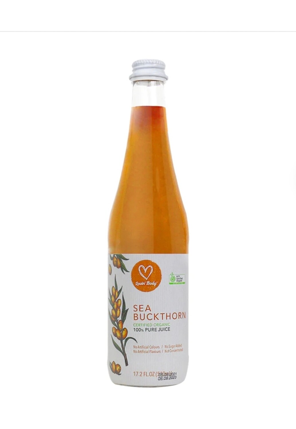 Lovin' Body Organic Sea Buckthorn 100% Pure Juice 510ml