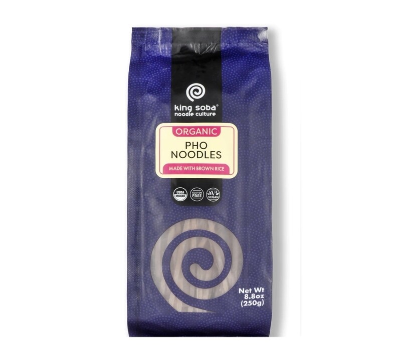 King Soba Organic Brown Rice Pho Noodles 250g