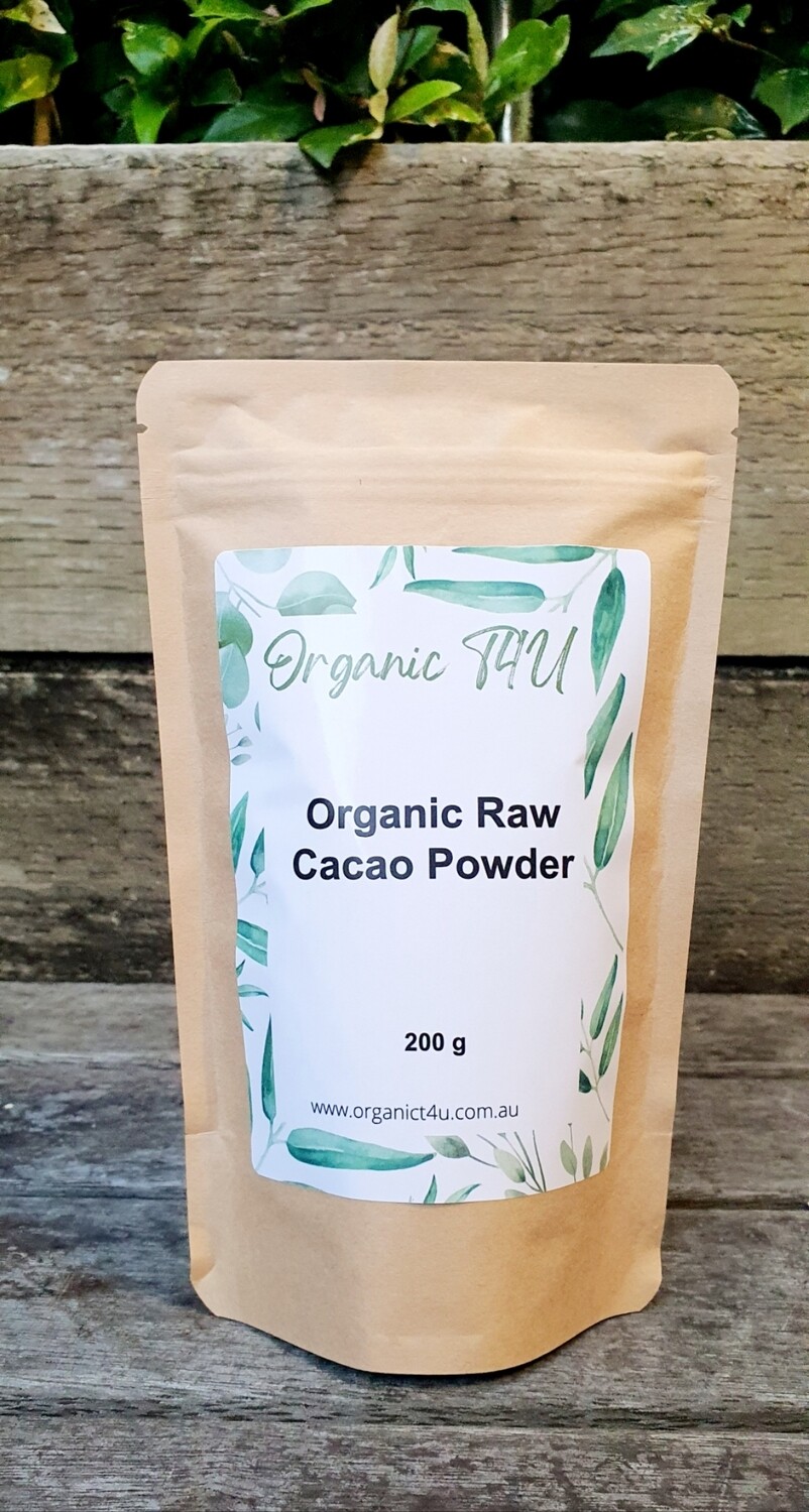 Organic T4U Organic Raw Cacao Powder 200g