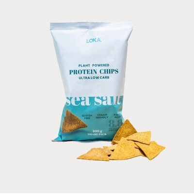 Loka Protein Chips  Sea Salt Ultra Low Carb 100g
