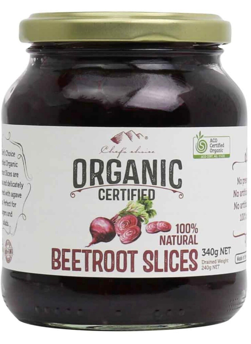 Chef&#39;s Choice Organic Beetroot Slices 340g