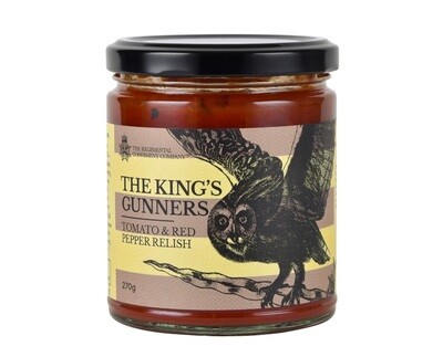 The Regimental Condiment Company The King's Gunners Tomato & Red Pepper Relish 270g