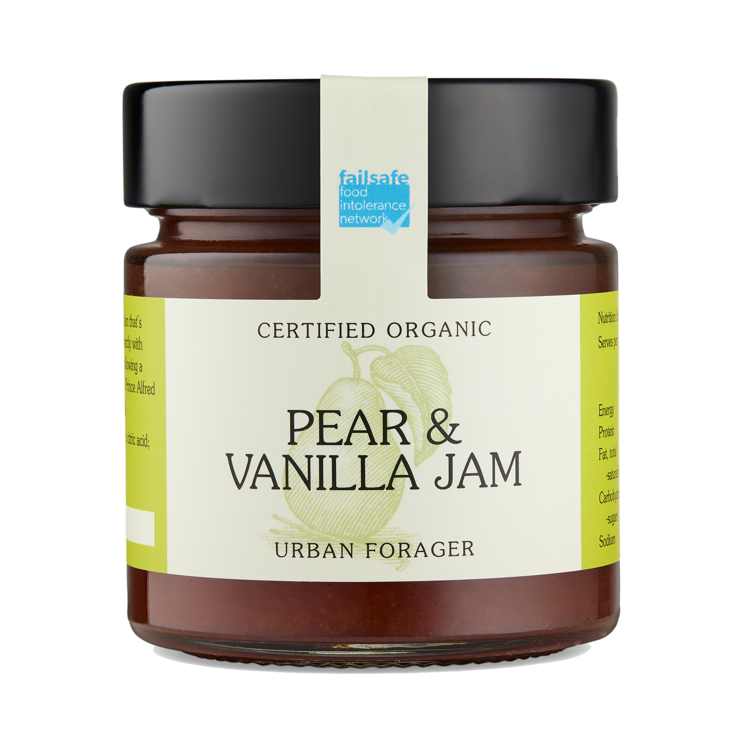 Urban Forager Organic Pear & Vanilla Jam 240g