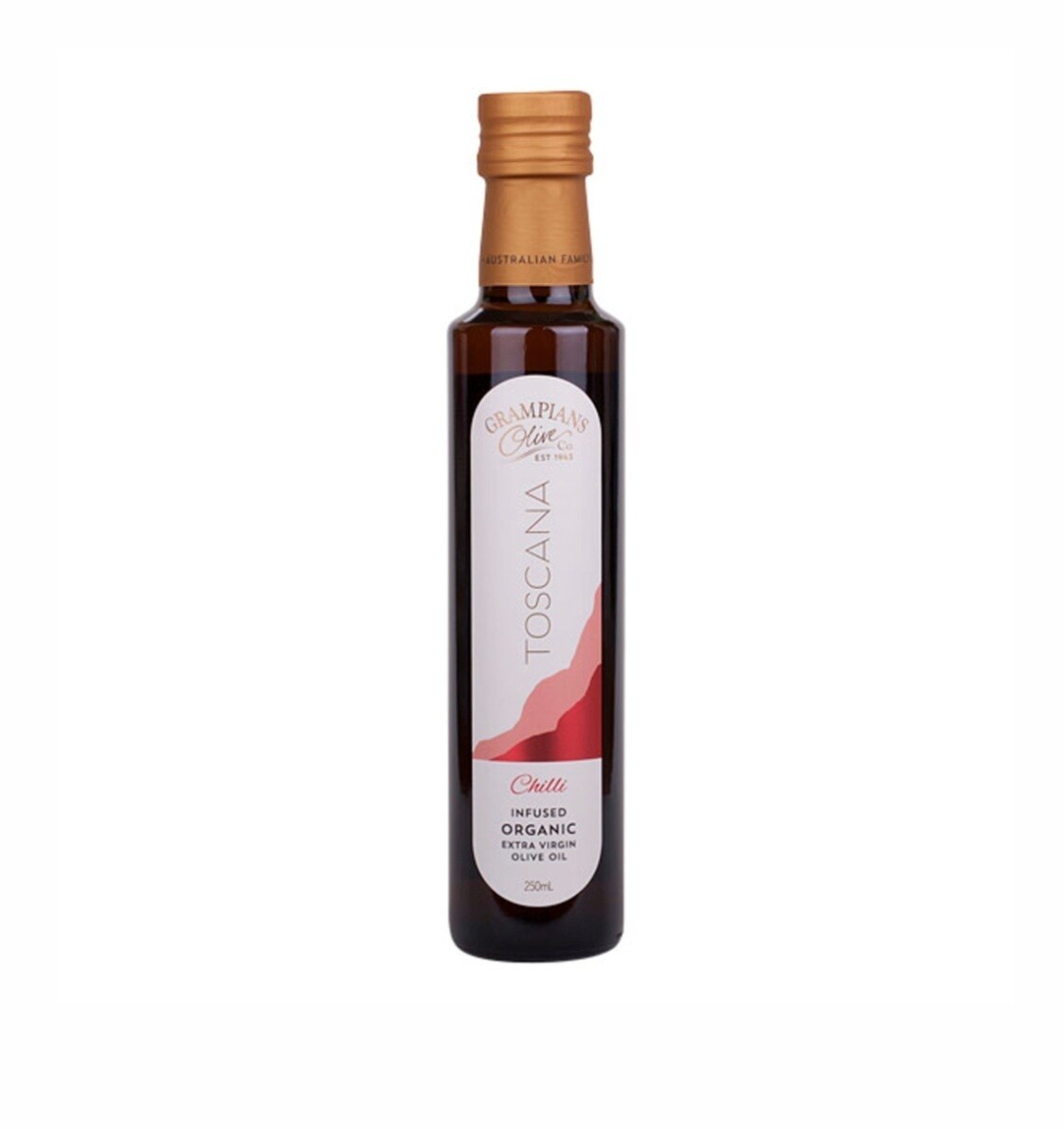 Grampians Olive Co. Chilli Infused Organic Extra Virgin Olive Oil 250ml