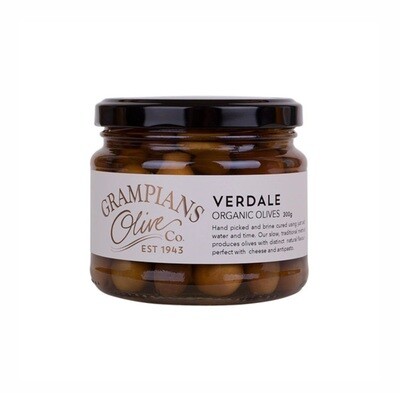 Grampians Olive Co. Verdale Organic Olives 300g