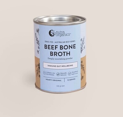 Nutra Organics Beef Bone Broth Hearthy Original 125g