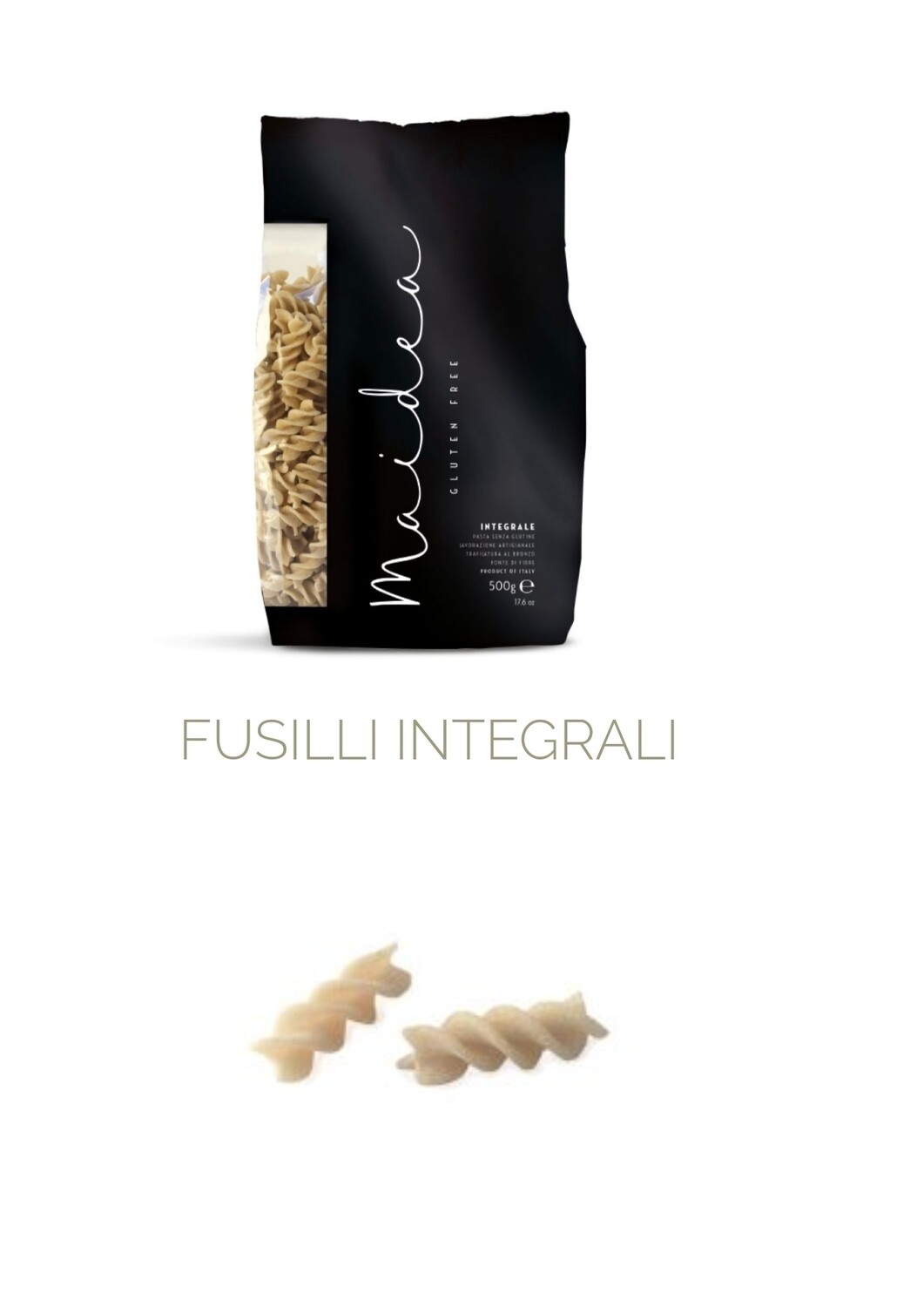 Maidea Brown Rice Fusilli Gluten Free Pasta 500g