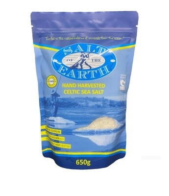 Salt of the Earth Hand Harvested Celtic Sea Salt Coarse 650g