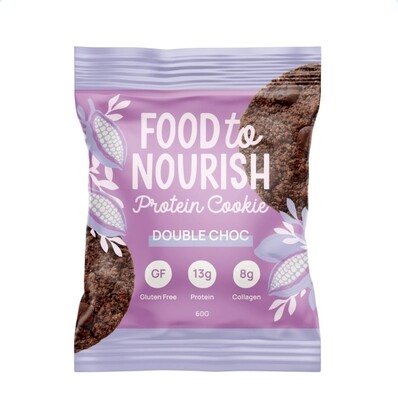 Food To Nourish Protein Cookie Double Choc 60g