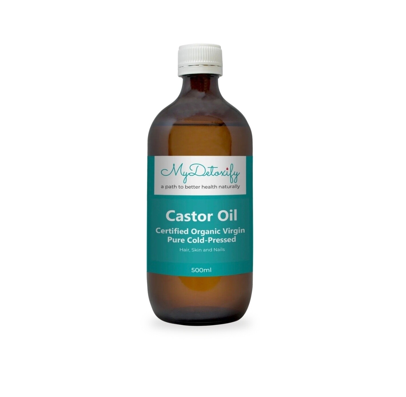 MyDetoxify Organic Virgin Cold-Pressed Castor Oil 500ml