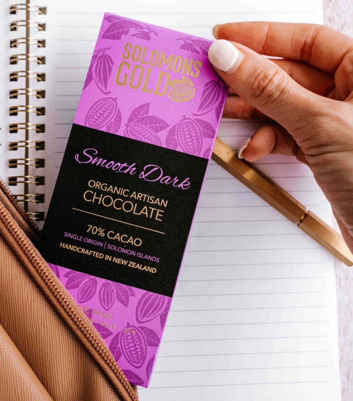 Solomons Gold Organic Vegan Smooth Dark Chocolate (70% Cacao) 55g