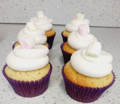 White Marshmallow Cupcakes