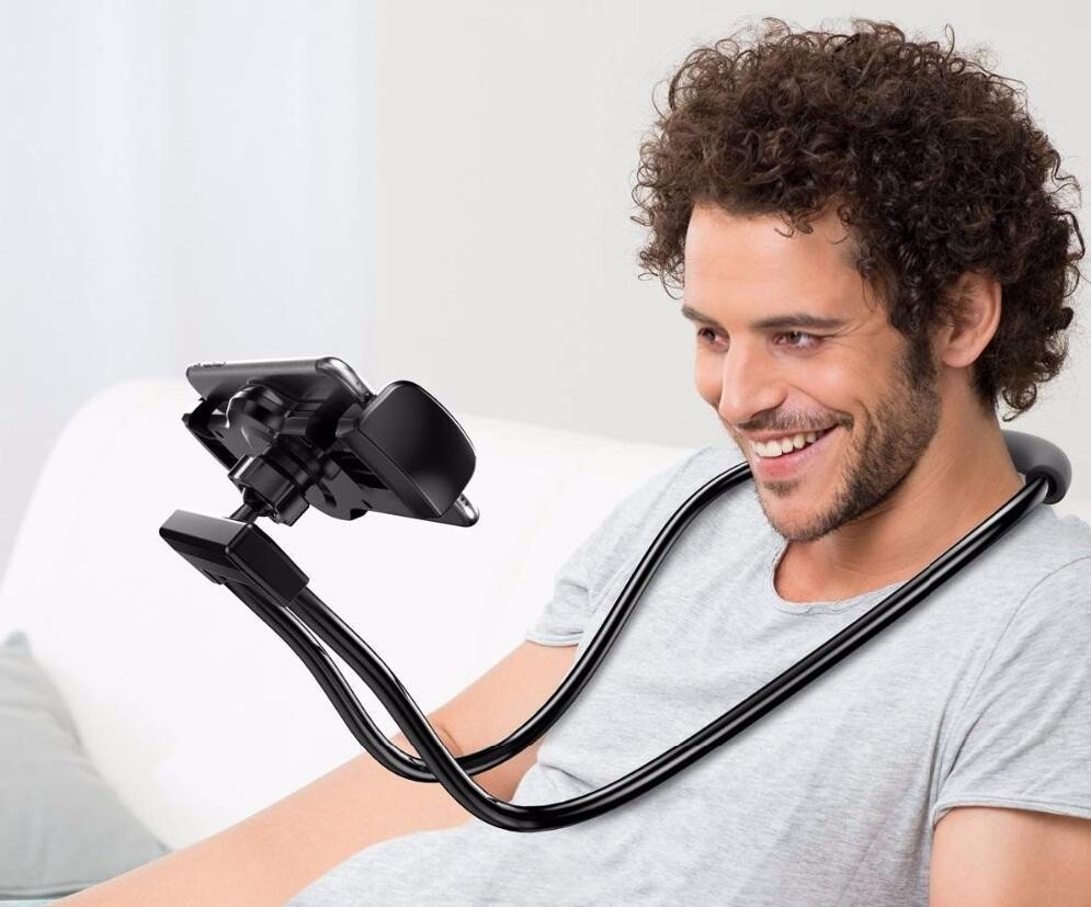 Neck phone holder