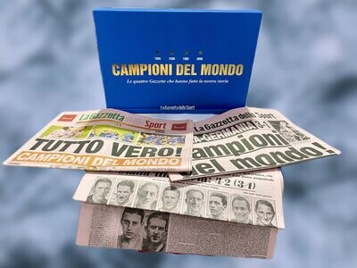 COFANETTO BOX GAZZETTA DELLO SPORT CAMPIONI DEL MONDO