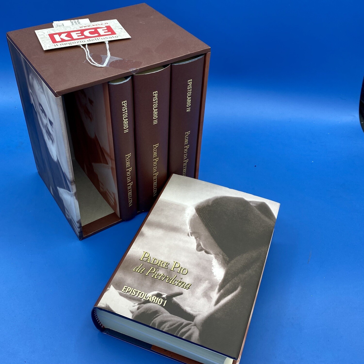 Cofanetto dell'Epistolario di Padre Pio da Pietrelcina (4 volumi).