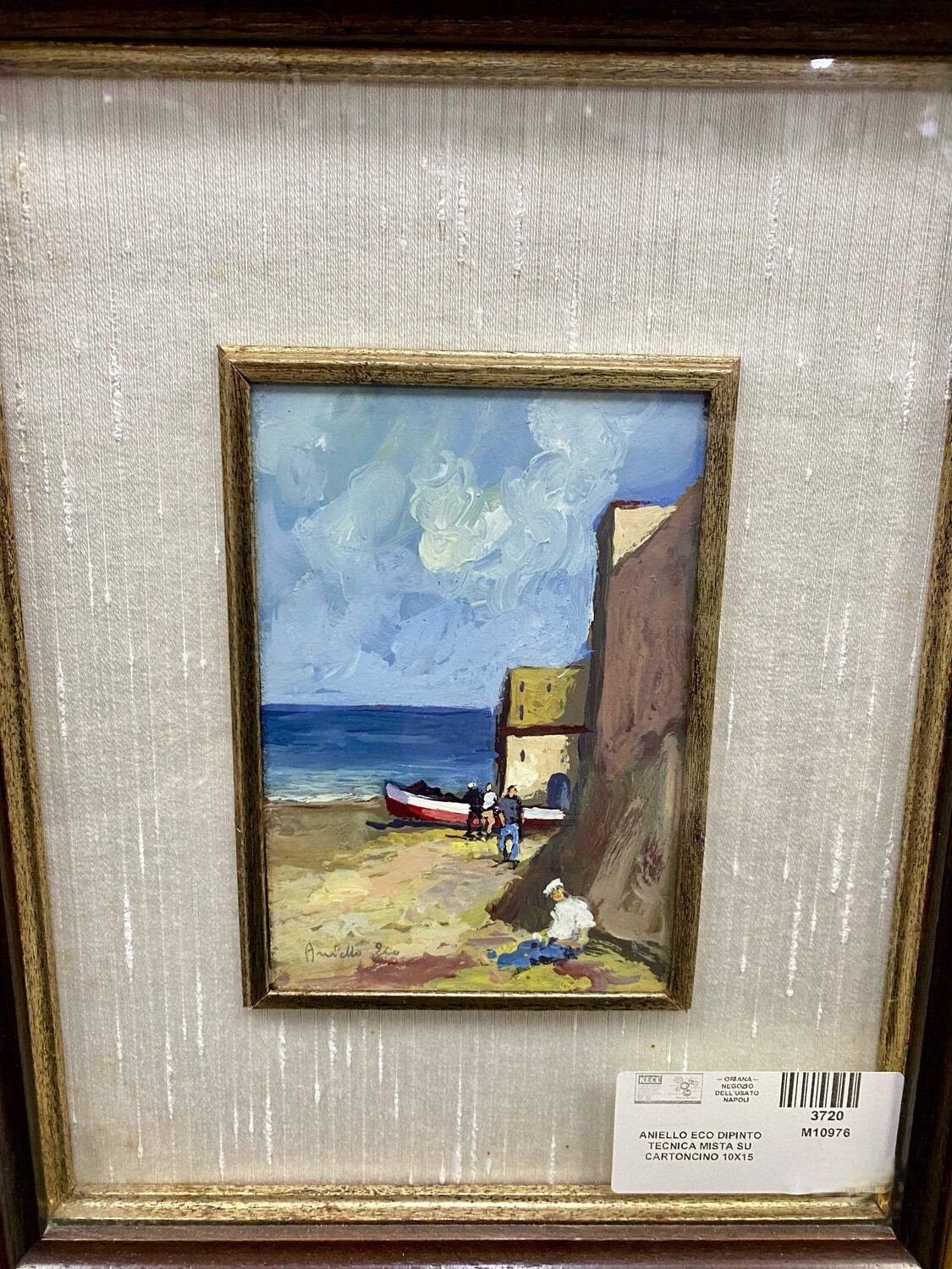 Aniello Eco, dipinto su cartoncino 10x15