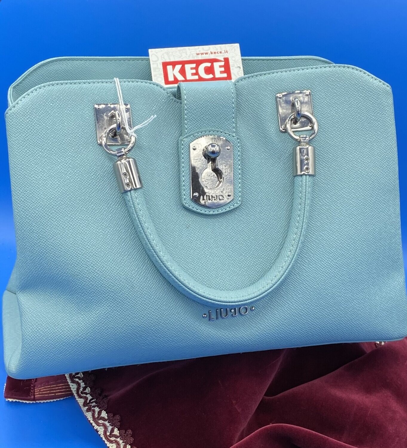 Borsa Liu jo poliuretano azzurra