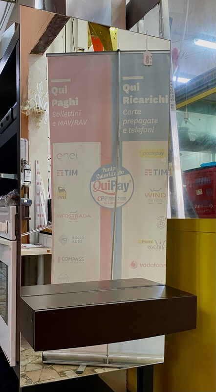 Mobiletto d’ingresso tutto specchio con cassetto venghè