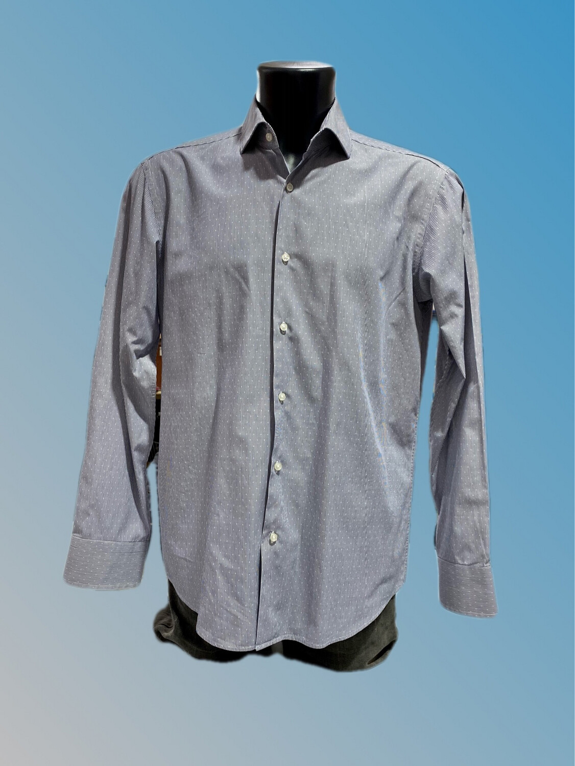 Camicia grigia millerighe puntinata