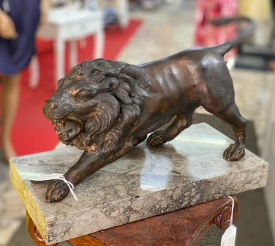 Fusione in bronzo a cera persa soggetto Leone
