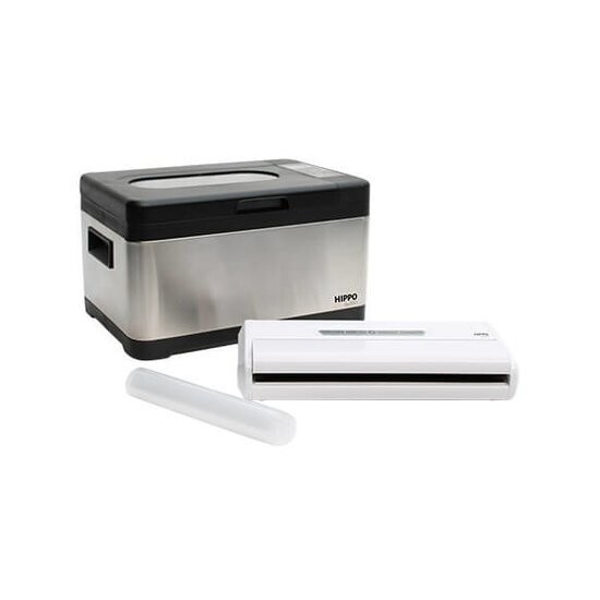 PENTOLA A COTTURA LENTA SOTTO VUOTO HIPPO SOUS VIDE + CONFEZIONATRICE SOTTOVUOTO