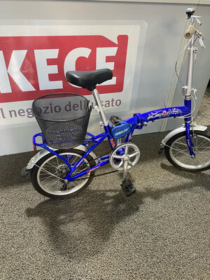 Bici pieghevole Cervellin con cestino
