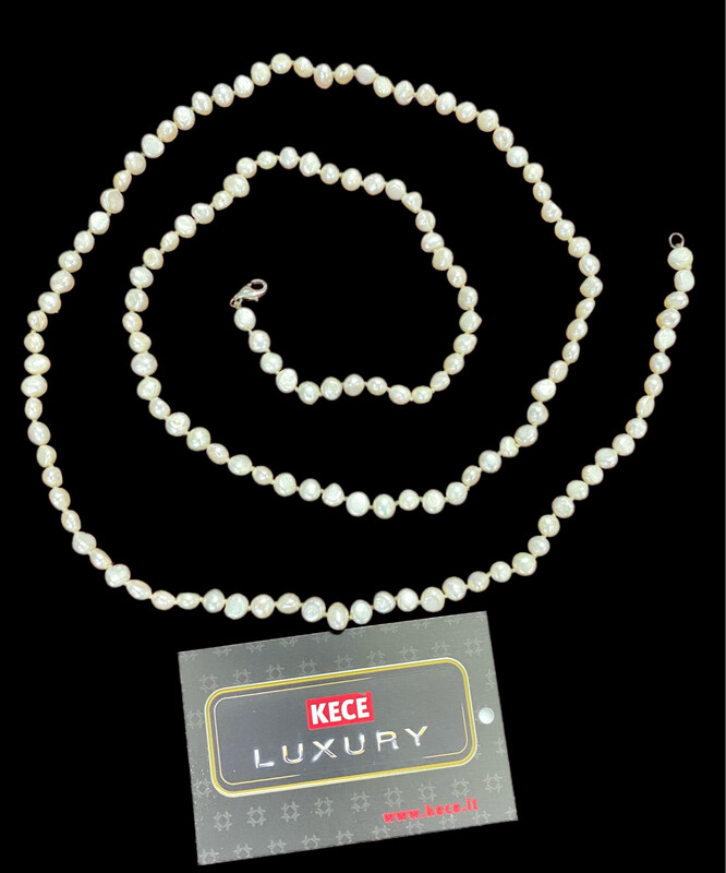 Collana 100cm. Perle naturali acqua dolce