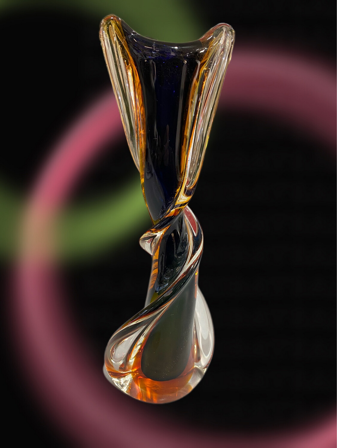 Vaso arte Murano torcion 
