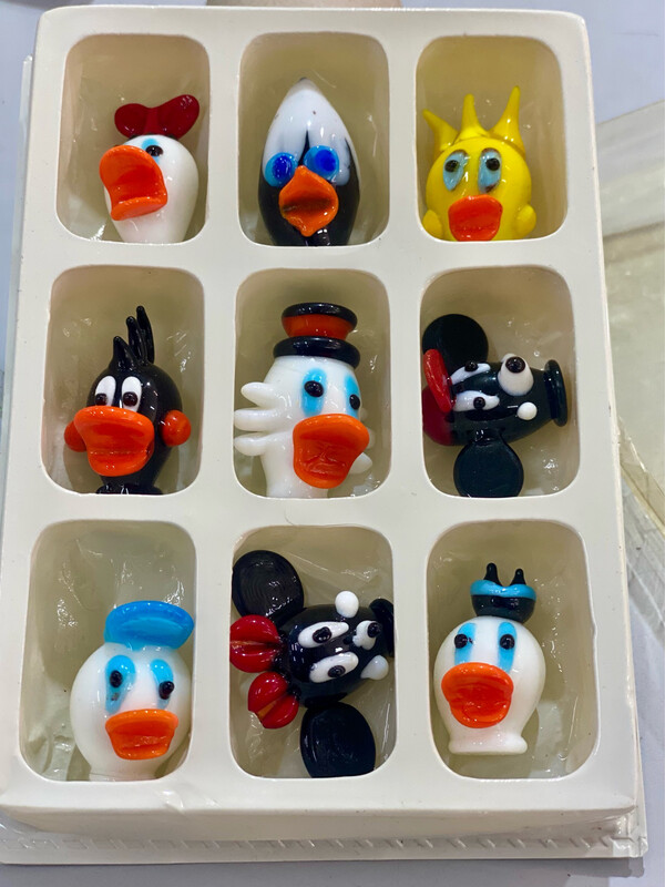 Set 9 miniature Disney in Murano