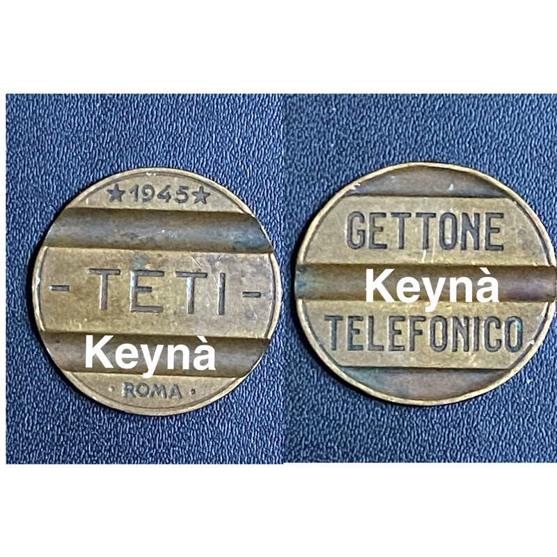 Gettone telefonico TETI 1945