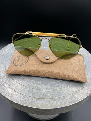 Vintage RAY-BAN "SHOOTER" SPORT sunglasses - USA 70’ - Gold Plated