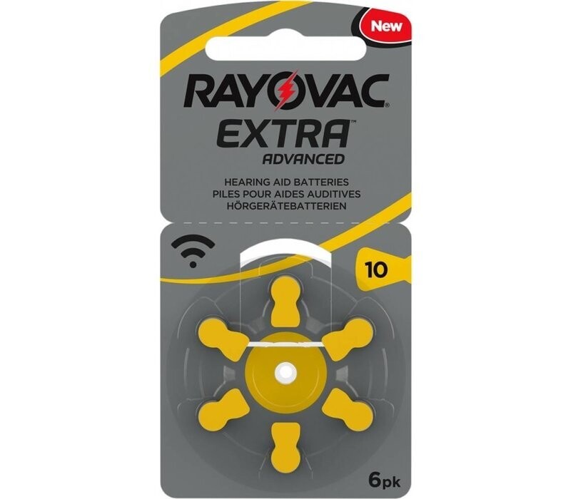 Rayovac Size 10 Hearing Aid Batteries (Box of 10 cards) (6 pack)