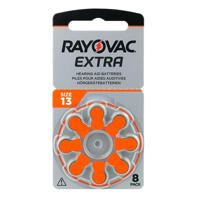 Rayovac Size 13 Hearing Aid Batteries (Box of 10 cards) (8 pack)